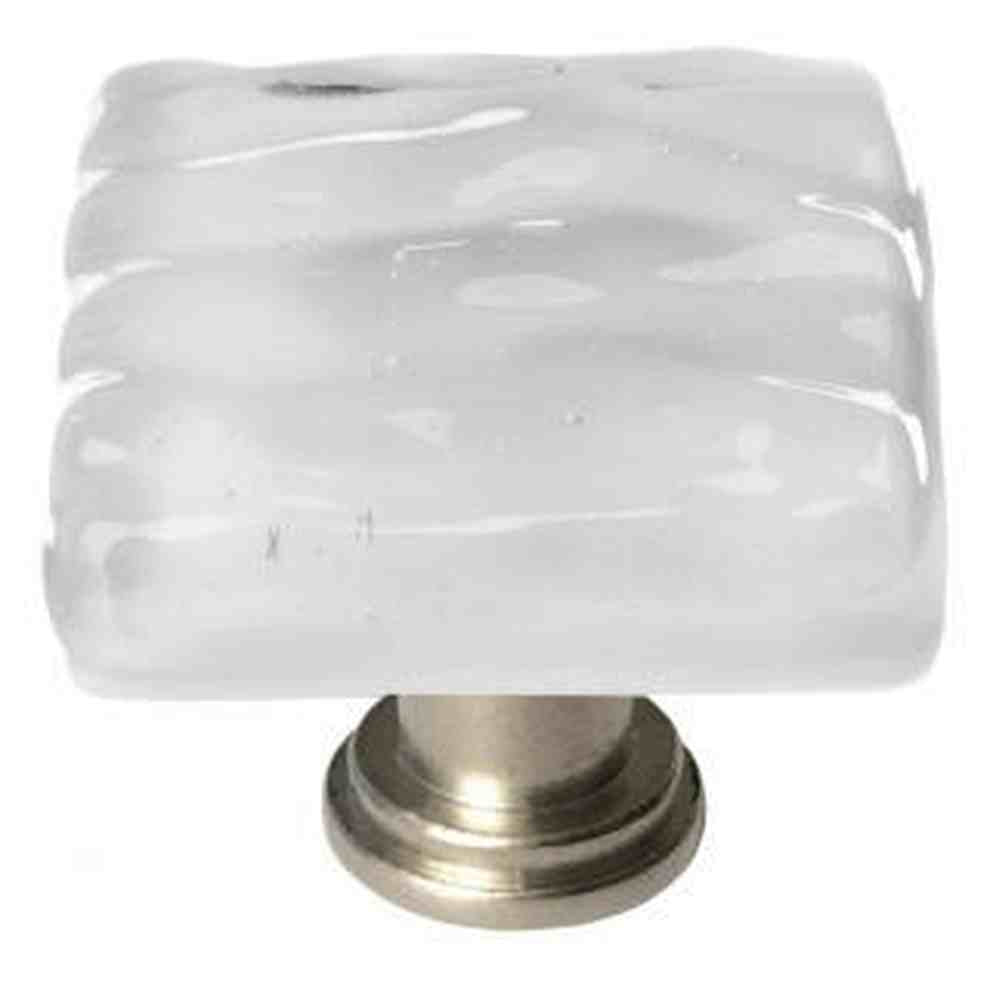 Sietto K-204-SN satin nickel square cabinet knob