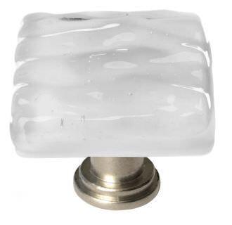 Sietto K-204-SN satin nickel square cabinet knob