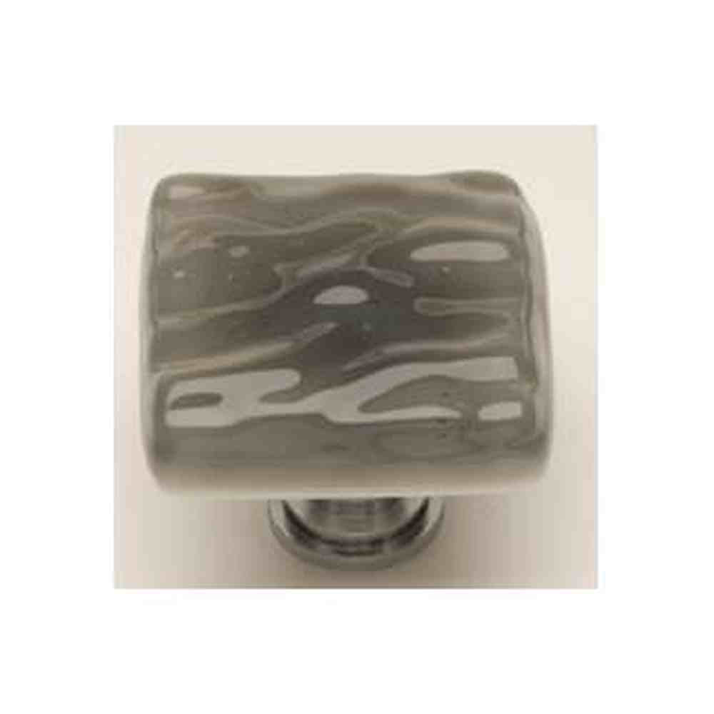 Sietto K-206-PC polished chrome square cabinet knob