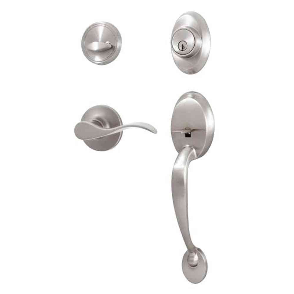 Weslock L2810-NXNFR2D satin nickel single cylinder handleset