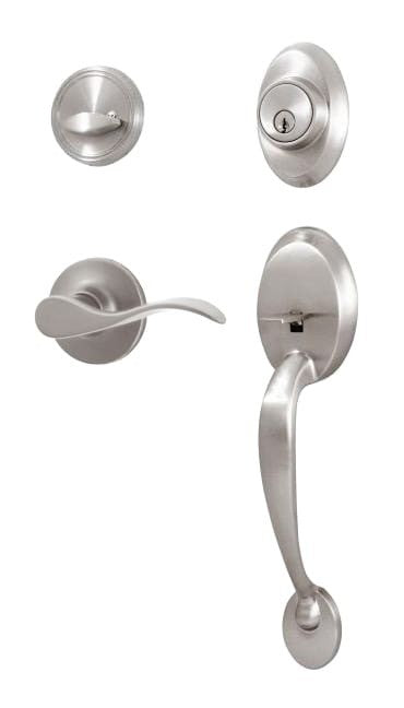 Weslock L2810-NXNFR2D satin nickel single cylinder handleset