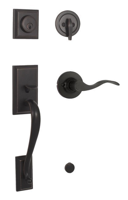 Weslock L2830-1X1FR2D oil rubbed bronze single cylinder handleset