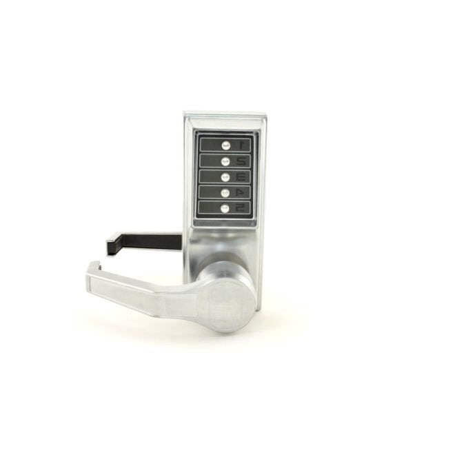 Kaba Simplex LL101126D satin chrome mechanical pushbutton lock