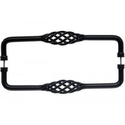 Top Knobs M1243-12 PAIR patina black door pull