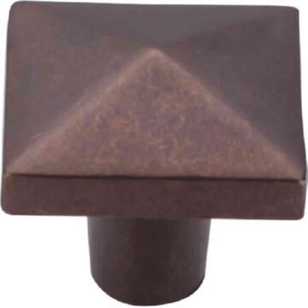 Top Knobs M1523 mahogany bronze square cabinet knob