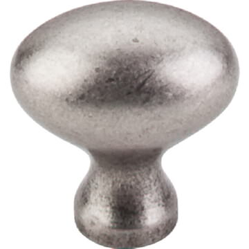 Top Knobs M202 pewter antique oval cabinet knob