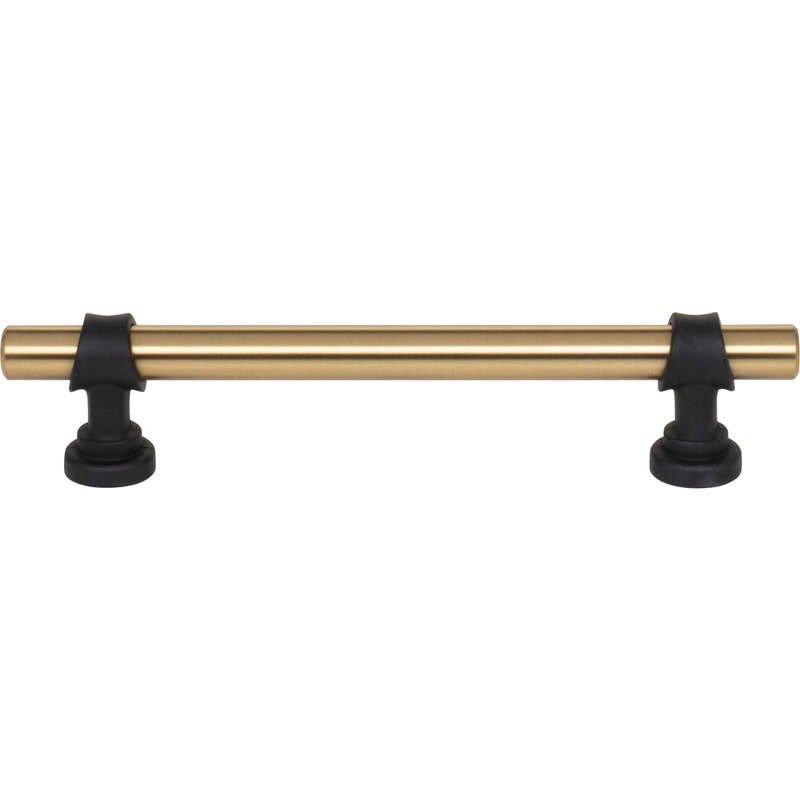 Top Knobs M2717 honey bronze and flat black cabinet pull