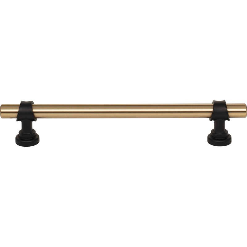 Top Knobs M2729 honey bronze and flat black cabinet pull