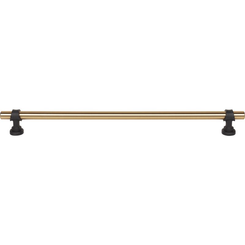 Top Knobs M2765 honey bronze and flat black cabinet pull