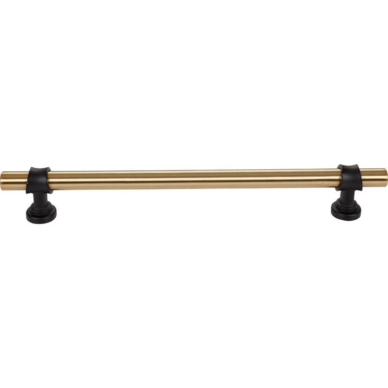 Top Knobs M2777 honey bronze and flat black cabinet pull / appliance pull