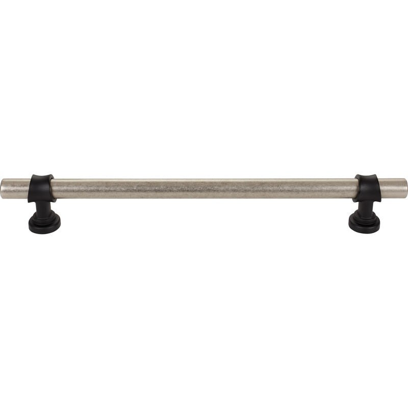 Top Knobs M2779 pewter antique and flat black cabinet pull / appliance pull