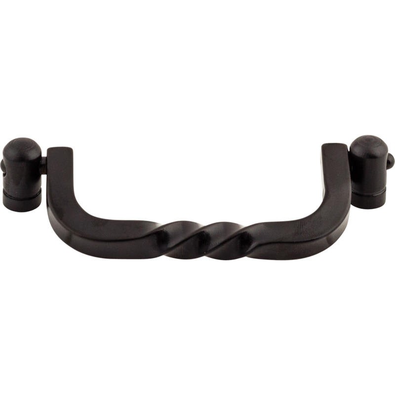 Top Knobs M644 Normandy cabinet pulls in satin stainless, additional view