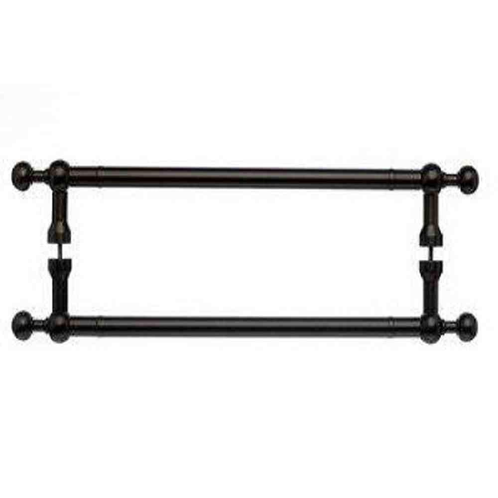 Top Knobs M838-18 PAIR oil rubbed bronze door pull