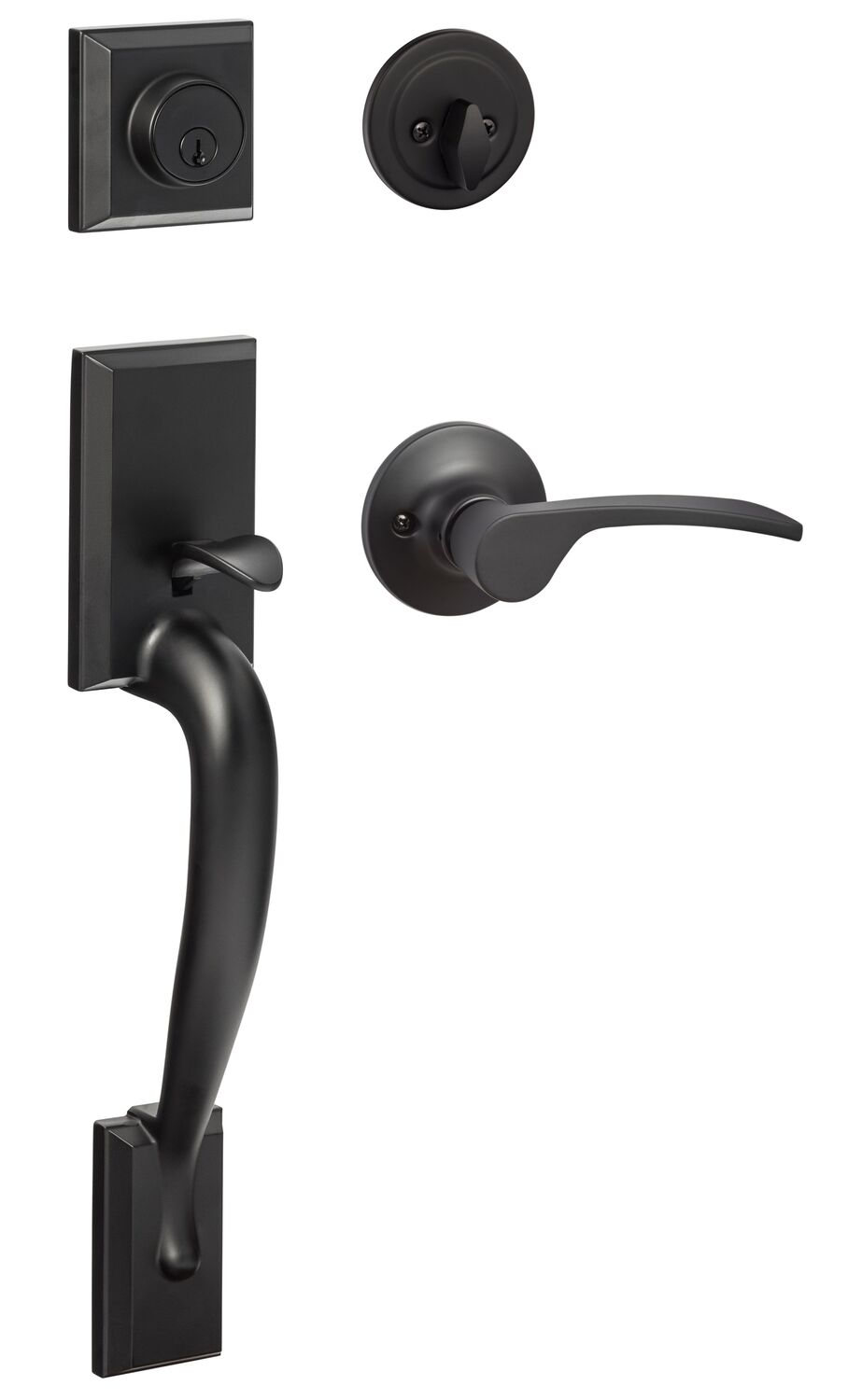 Sure-Loc MA507-G2-EG RH FBL flat black single cylinder handleset