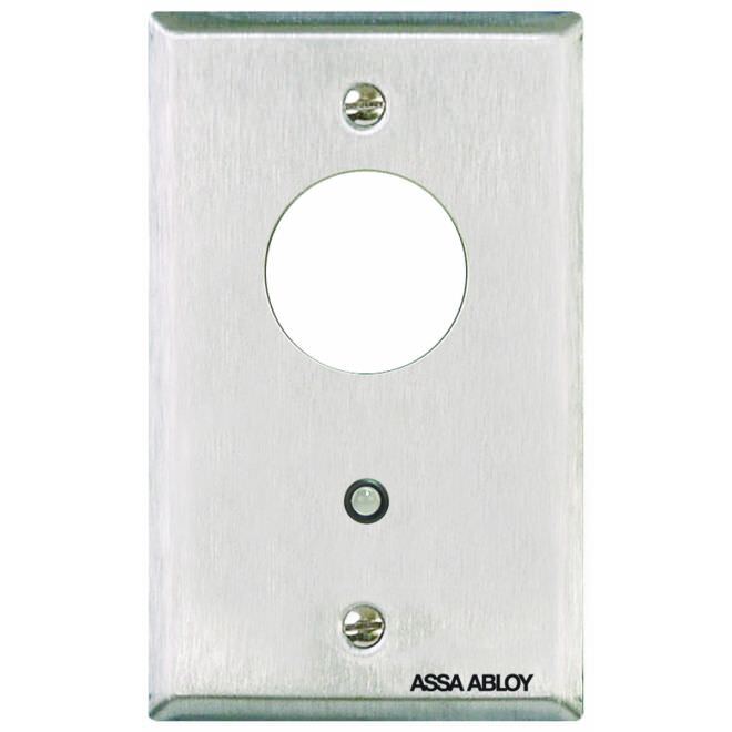 Securitron MKA satin stainless steel mortise keyswitch