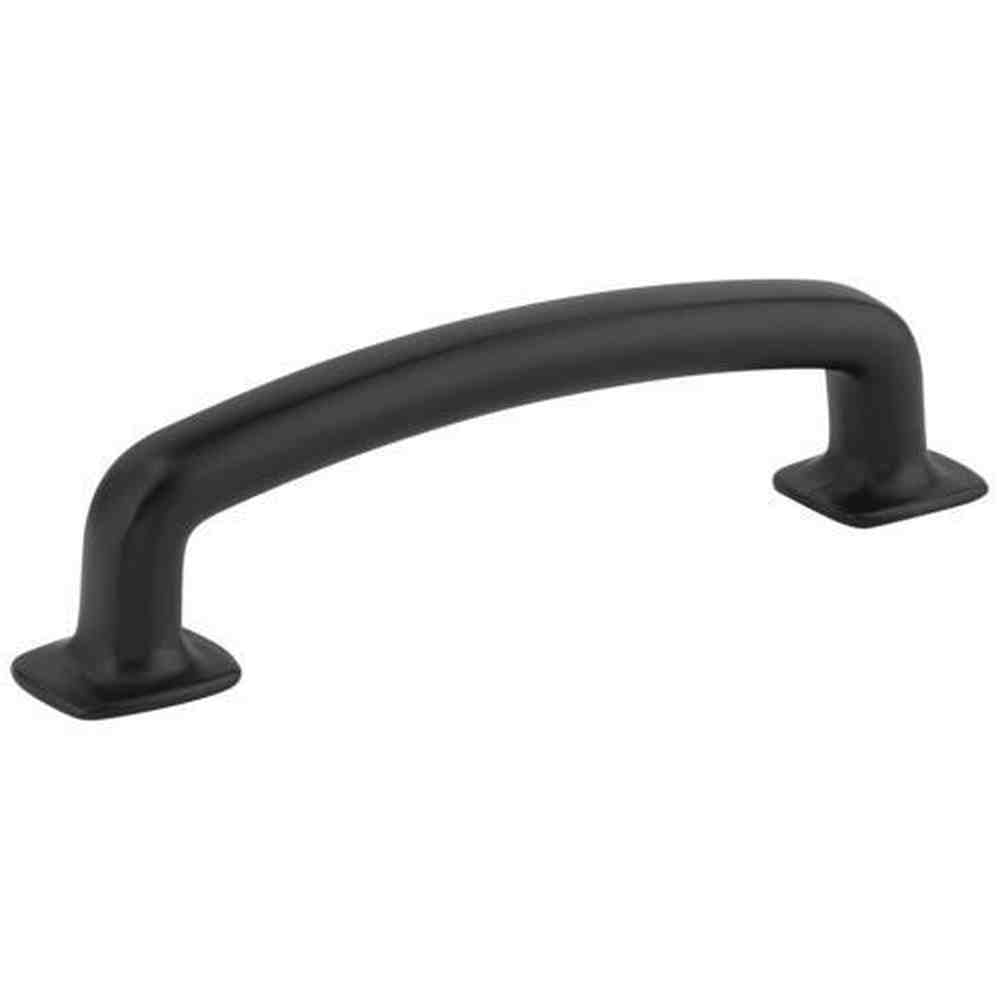 Jeffrey Alexander MO6373MB matte black cabinet drawer pull