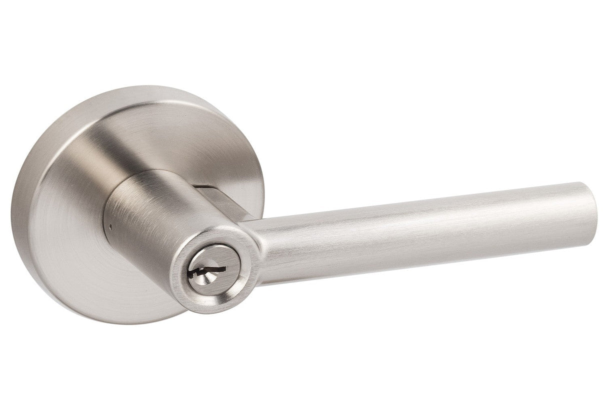 Sure-Loc Modern MR107 15 satin nickel keyed entry lever