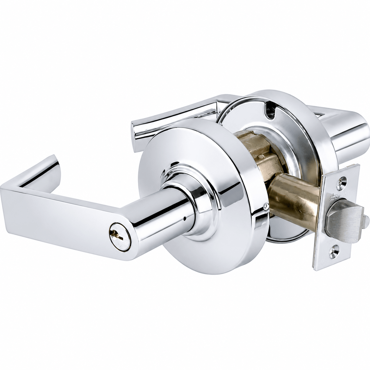 Schlage Commercial ND94LRHO625 polished chrome classroom door lever