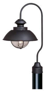 Vaxcel OP21505TB OP21505 Harwich Steel Outdoor Post Light Textured Black