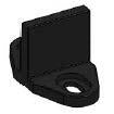 Orca Hardware FT-GUIDE-BL black barn door guide