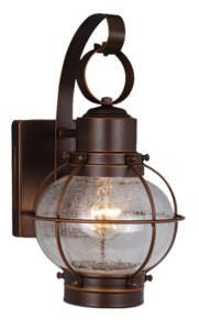 Vaxcel OW21861BBZ OW21861 7" Chatham Steel Outdoor Wall Light Burnished Bronze