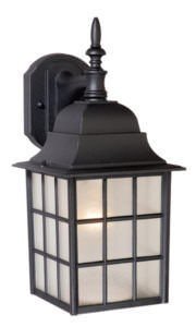 Vaxcel OW36763TB OW36763 6" Vista Aluminum Outdoor Wall Light Textured Black