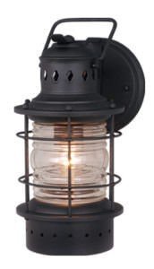 Vaxcel OW37051TB OW37051 5-1/2" Hyannis Steel Outdoor Wall Light Textured Black