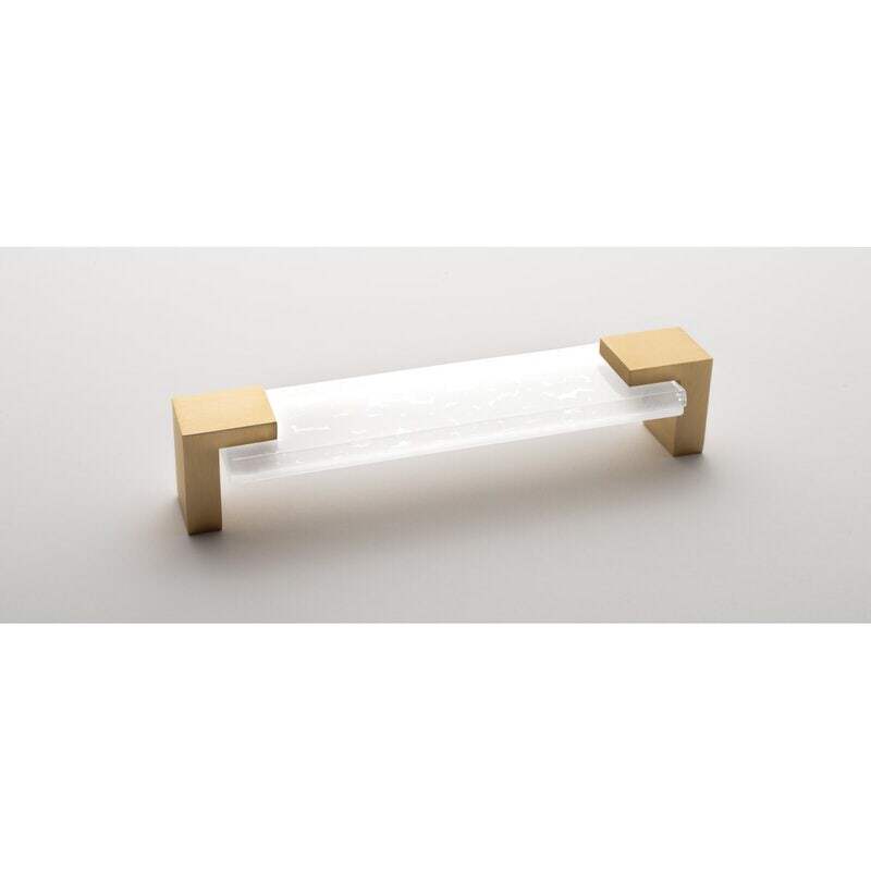 Sietto P-1201-SB satin brass cabinet pull