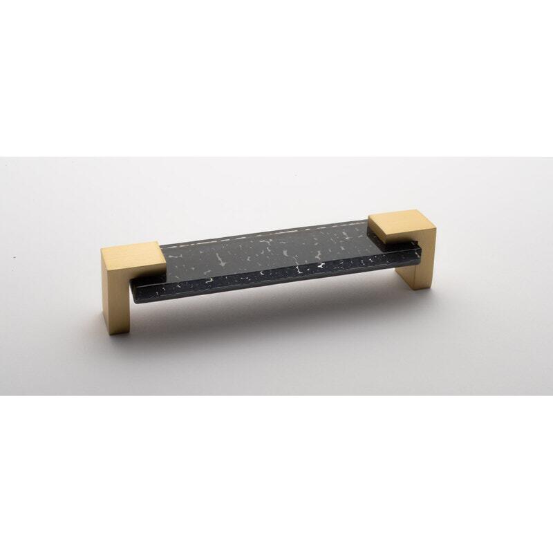 Sietto P-1202-SB satin brass cabinet pull
