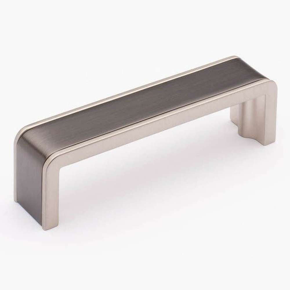 Sietto P-2000-4-G-SN gunmetal/satin nickel cabinet pull