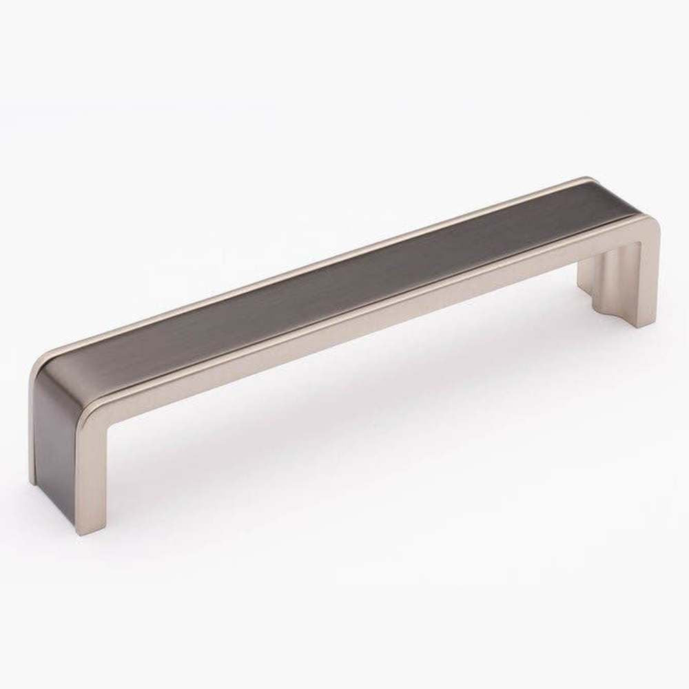 Sietto P-2000-6-G-SN gunmetal/satin nickel cabinet pull