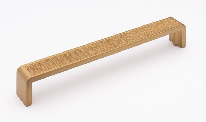 Sietto P-2001-8-SB satin brass cabinet pull
