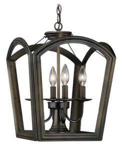 Vaxcel P0032 Canterbury Wood 4L Pendant Oil Rubbed Bronze