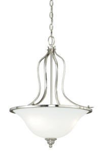 Vaxcel P0085 P0082 18" Darby Steel Pendant Satin Nickel