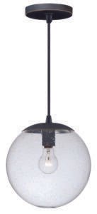 Vaxcel P0163 P0161 10" 630 Series Steel 1L Mini Pendant Black Iron