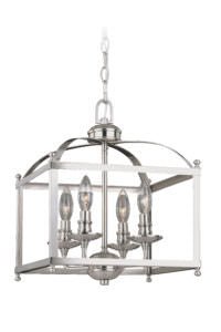 Vaxcel P0207 Juliet Steel Semi-Flush Mount/4L Dual Mount Pendant Satin Nickel