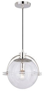 Vaxcel P0290 12" 630 Series Steel Pendant Satin Nickel