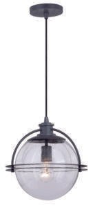 Vaxcel P0291 P0290 12" 630 Series Steel Pendant Black Iron