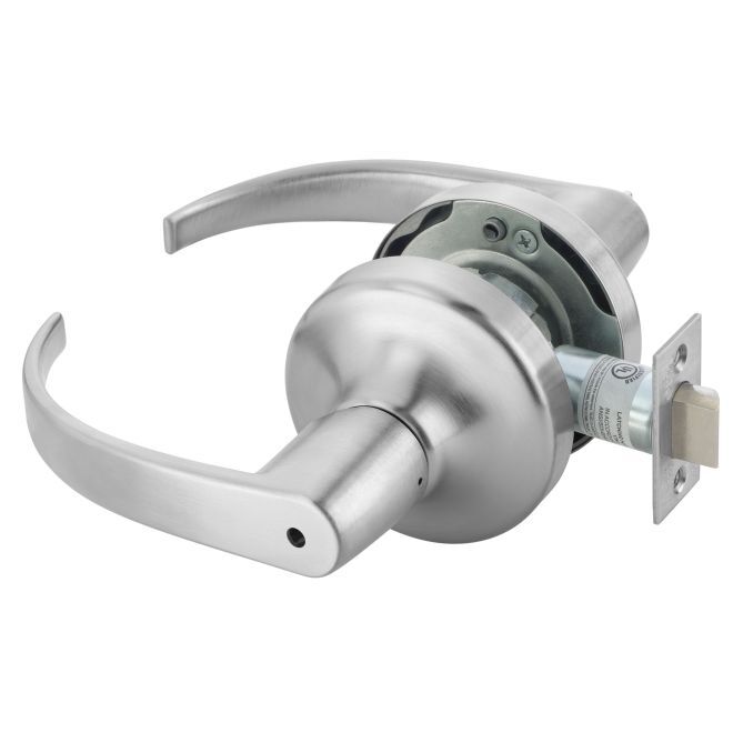Yale PB4702LN626 satin chrome privacy door lever