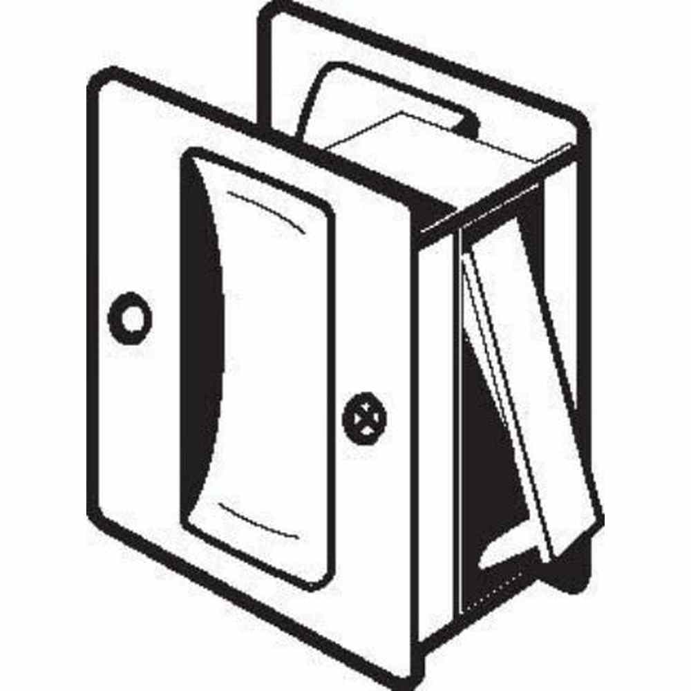 Don-Jo PDL100625 polished chrome passage pocket door lock