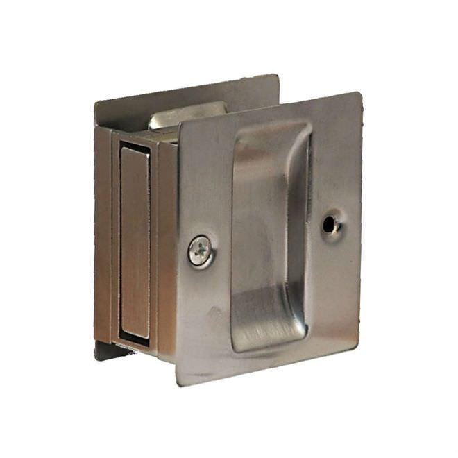 Don-Jo PDL100626 satin chrome passage pocket door lock