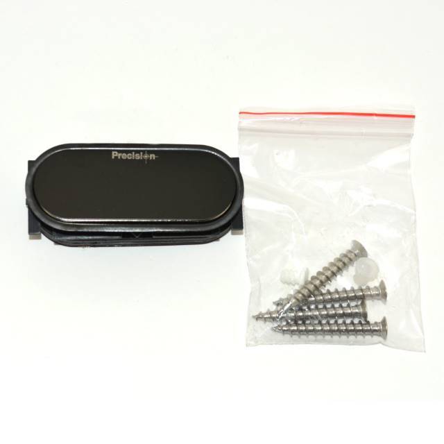 Precision Lock PLS24PROXHD-BLKBP magnetic catch, front view