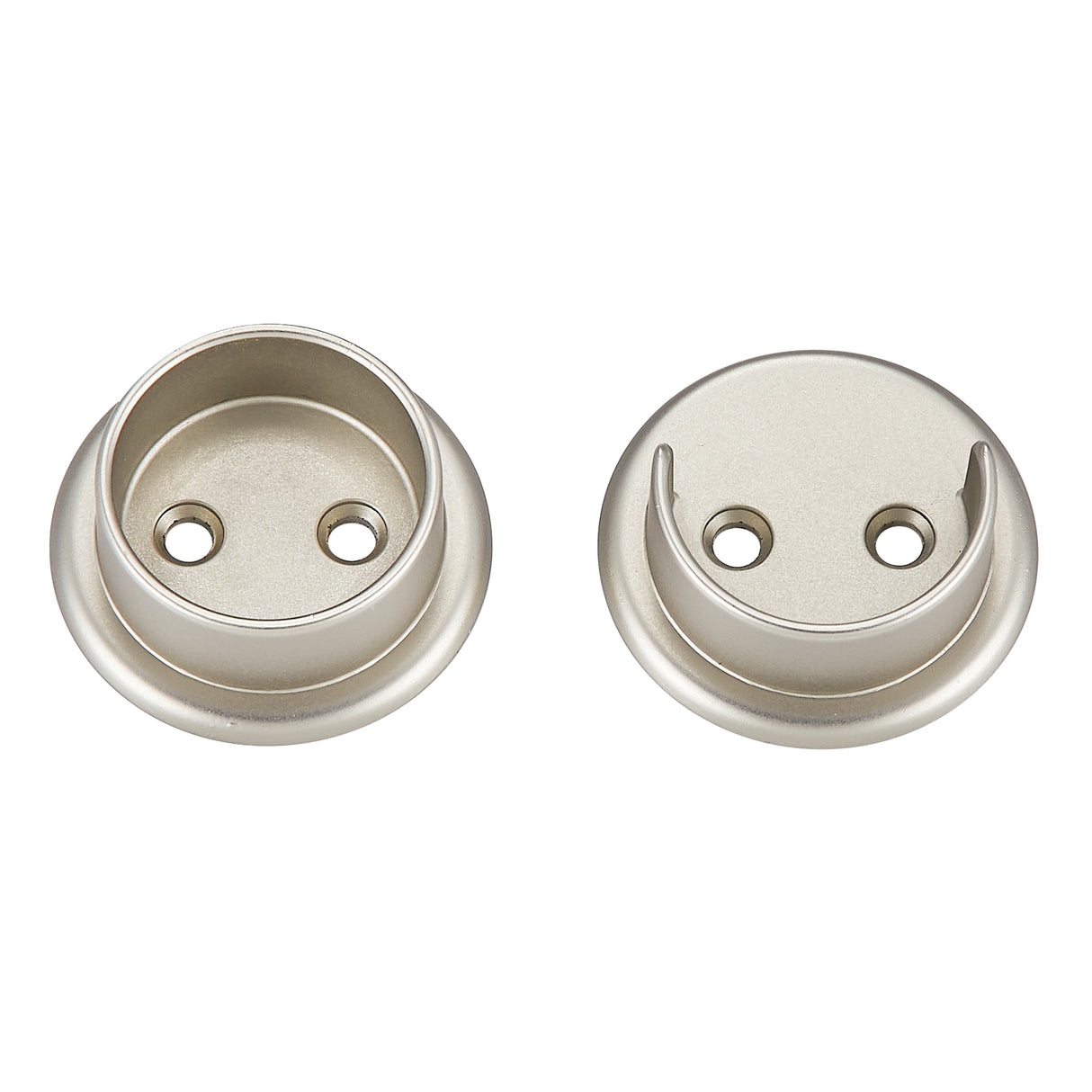 GEO GBH-PSM112 Metal Pole Socket Set 1-3/8" Diameter - Satin Nickel