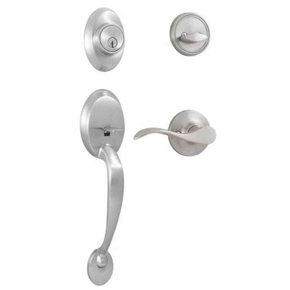 Weslock R2810-NXNFR2D satin nickel single cylinder handleset