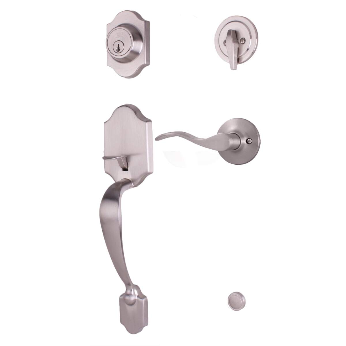 Weslock R2820-NXNFR2D satin nickel single cylinder handleset