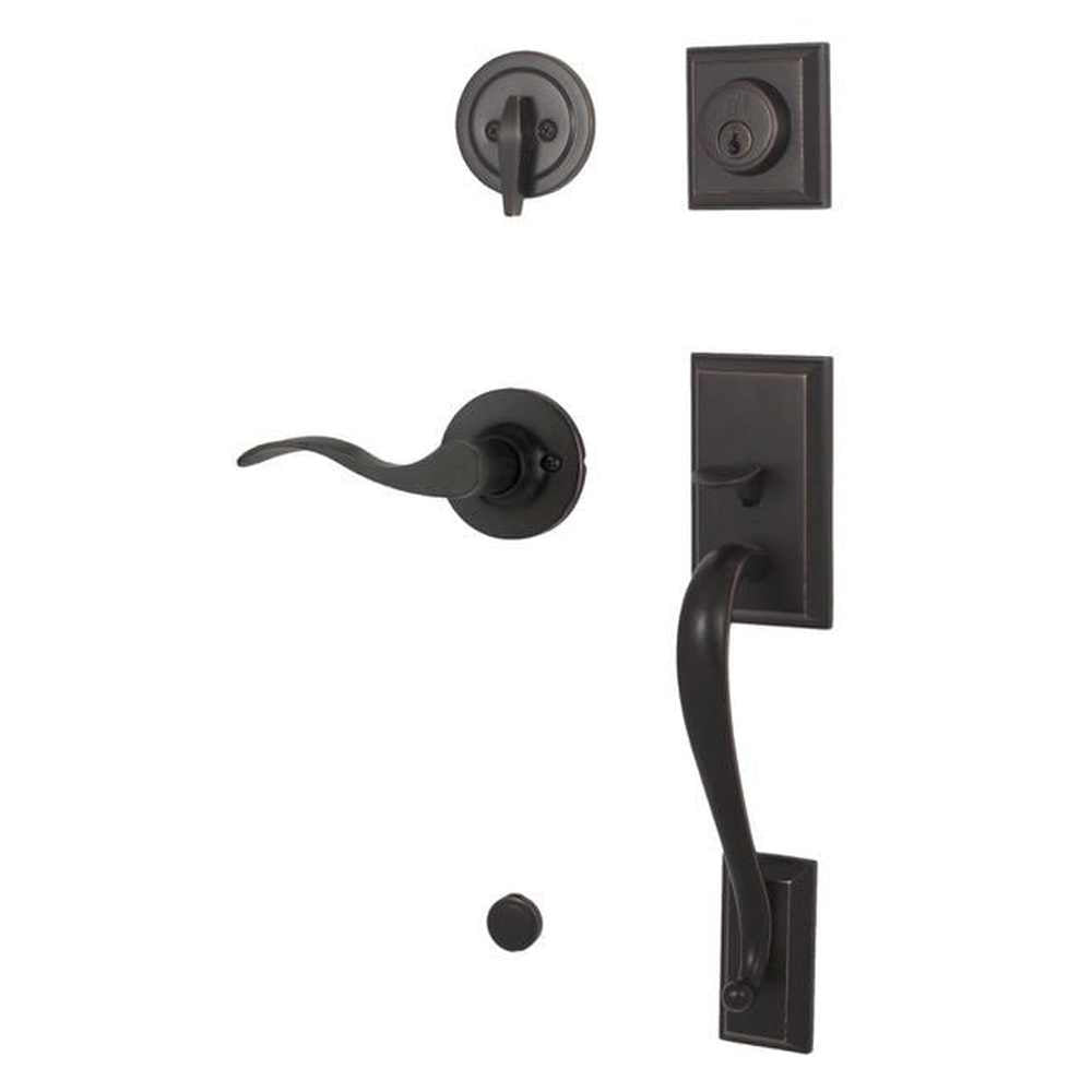 Weslock R2830-1X1FR2D oil rubbed bronze single cylinder handleset