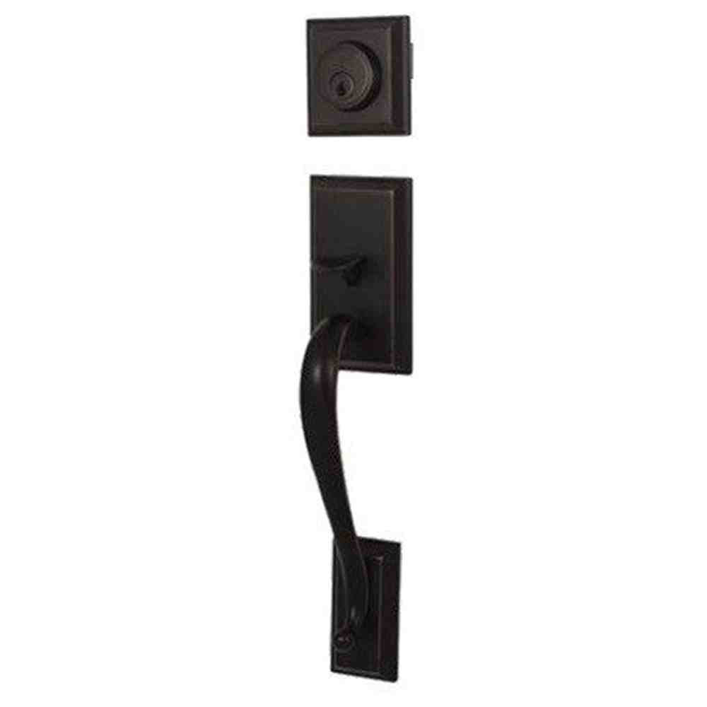Weslock R2830-2X2FR2D matte black single cylinder handleset