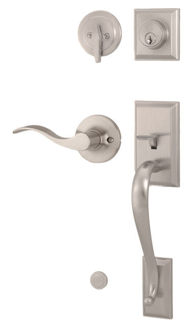 Weslock R2830-XFR2D Mercy Single Cylinder Handleset with a New Haven Lever