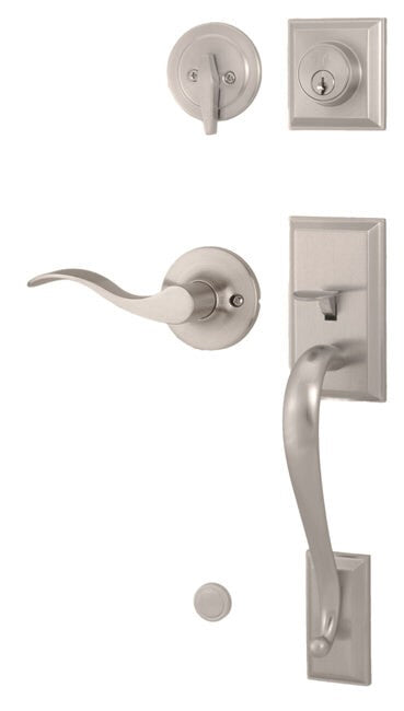 Weslock R2830-XFR2D Mercy Single Cylinder Handleset with a New Haven Lever