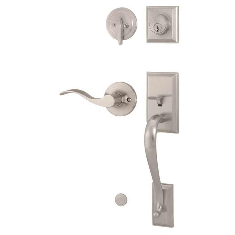 Weslock R2830-NXNFR2D satin nickel single cylinder handleset